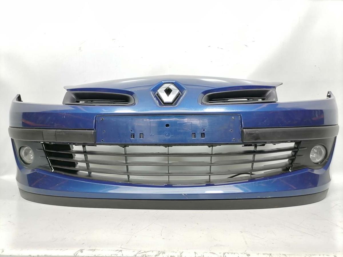 Renault Clio 3 original Stoßstange Stoßfänger vorn NV432 Monaco Blau BJ05